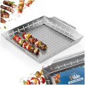 Koszyk do grillowania stalowy perforowany 34,5x30x5 cm