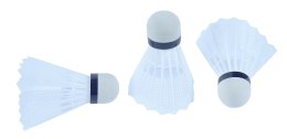 Lotki do Badmintona Plastikowe Zestaw Białe do Gry Zabawy KUBISPORT 3 szt.