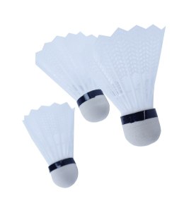 Lotki do Badmintona Plastikowe Zestaw Białe do Zabawy Gry KUBISPORT 3 szt.