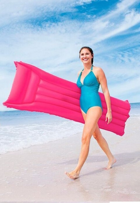 Materac Dmuchany Do Pływania Plażowy Różowy BESTWAY