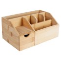 Organizer na Kosmetyki do Makijażu Bambusowy ELEGANZA 24 x 15 x 11 cm
