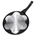 Patelnia do Jajek Granitowa 7 Otworów 26 cm VILDE Black Line Buzie Indukcja
