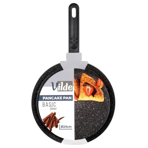 Patelnia do Naleśników 24 cm Granitowa Indukcja Basic Line VILDE