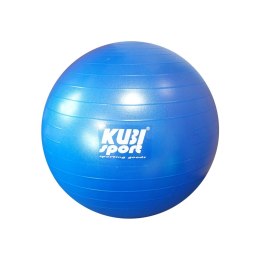 Piłka Gimnastyczna do Ćwiczeń Treningu Fitness Niebieska KUBISPORT 550 mm