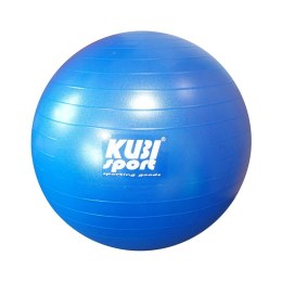 Piłka Gimnastyczna do Ćwiczeń Treningu Fitness Niebieska KUBISPORT 650 mm