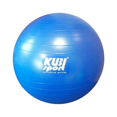 Piłka Gimnastyczna do Ćwiczeń Treningu Fitness Niebieska KUBISPORT 650 mm