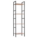 Regał Metalowy Czarny MDF 4 Półki 295 x 235 x 1065 cm TRENDS4YOU