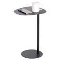 Stolik Kawowy Boczny Pod Laptopa Metal Czarny Mat 53 cm VILDE