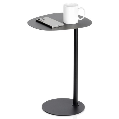 Stolik Kawowy Boczny Pod Laptopa Metal Czarny Mat 53 cm VILDE