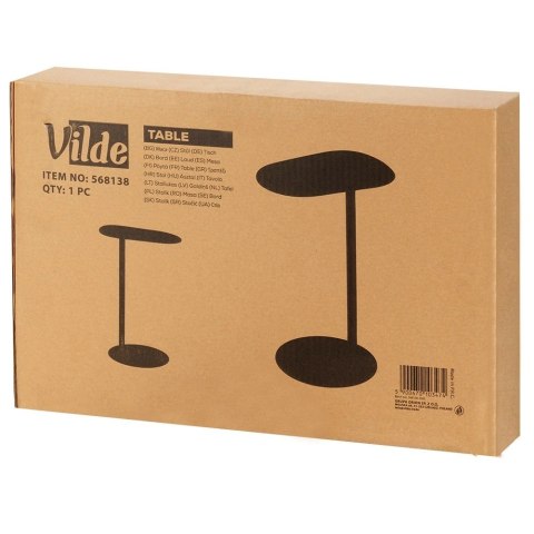 Stolik Kawowy Boczny Pod Laptopa Metal Czarny Mat 53 cm VILDE