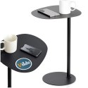Stolik Kawowy Boczny Pod Laptopa Metal Czarny Mat 53 cm VILDE
