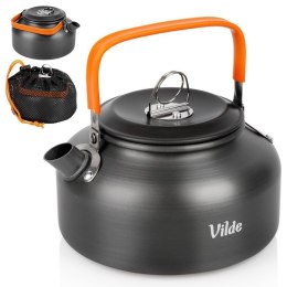 Czajnik Turystyczny Kempingowy Aluminiowy lekki na Gaz Palnik VILDE 700 ml
