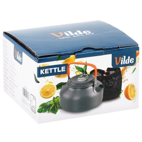 Czajnik Turystyczny Kempingowy Aluminiowy lekki na Gaz Palnik VILDE 700 ml
