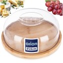 Deska do Serwowania Bambusowa z Pokrywką Okrągła Patera Klosz ORION 26 cm