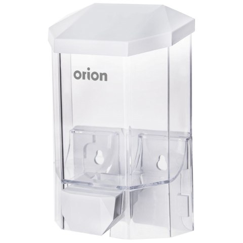 Dozownik do Mydła Ścienny ORION 430 ml Przezroczysty z Montażem do Łazienki