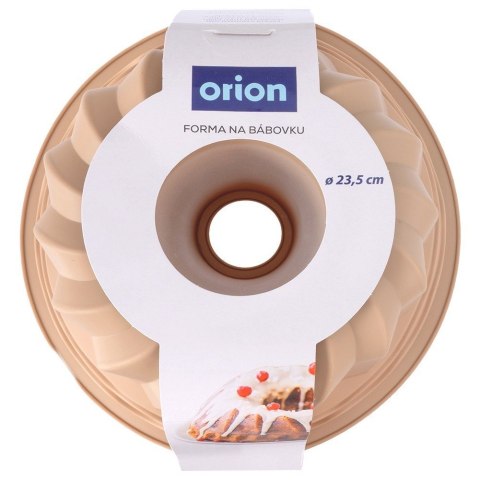 Forma Silikonowa do Pieczenia Babki z Kominem Beżowa 23,5 x 11 cm ORION