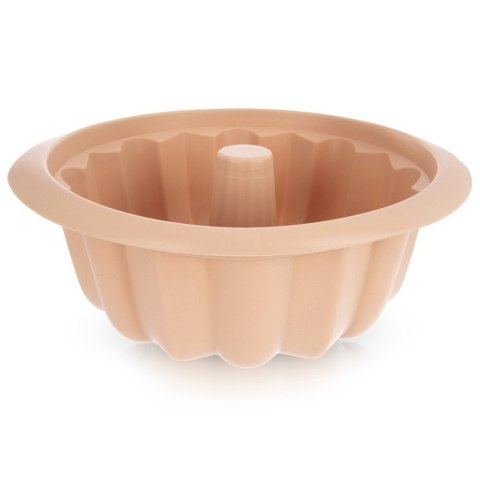 Forma Silikonowa do Pieczenia Babki z Kominem Beżowa 26 x 9,5 cm ORION