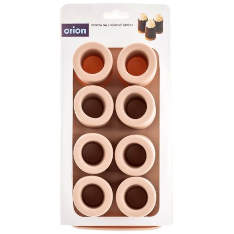 Forma Silikonowa na Ciasteczka Desery Kubeczki 8 szt. Beżowa 26,5 cm ORION