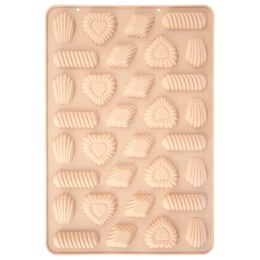 Forma do Ciastek Pralin Czekoladek Silikonowa Beżowa Foremka ORION 31x21 cm