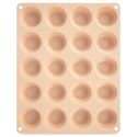 Forma do Muffinek Silikonowa Beżowa Małe Babeczki Foremka ORION 29x23,5x cm