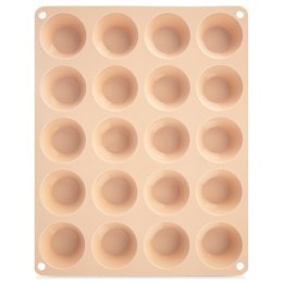 Forma do Muffinek Silikonowa Beżowa Małe Babeczki Foremka ORION 29x23,5x cm