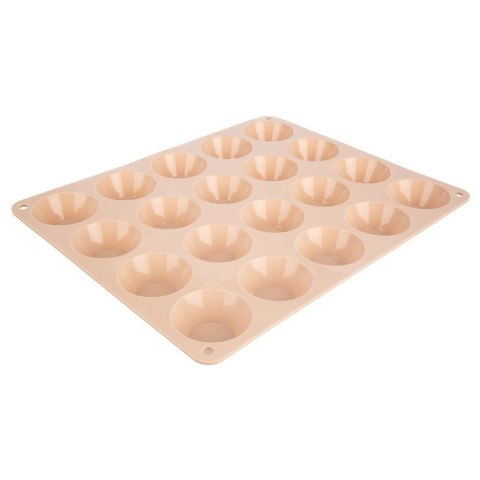 Forma do Muffinek Silikonowa Beżowa Małe Babeczki Foremka ORION 29x23,5x cm