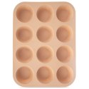 Forma do Muffinek Silikonowa Beżowa na Babeczki Foremka ORION 32,5x25x3 cm