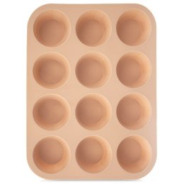 Forma do Muffinek Silikonowa Beżowa na Babeczki Foremka ORION 32,5x25x3 cm