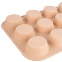Forma do Muffinek Silikonowa Beżowa na Babeczki Foremka ORION 32,5x25x3 cm