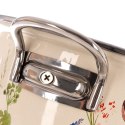Garnek Emaliowany Retro Maki Kremowy z Uchwytami Indukcja 0,6 L 14 cm ORION