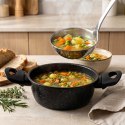 Garnek Granitowy Non-Stick do Gotowania Duszenia Czarny 1,2 L VILDE