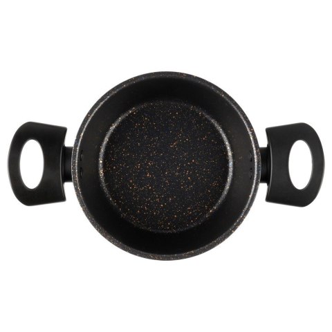 Garnek Granitowy Non-Stick do Gotowania Duszenia Czarny 1,2 L VILDE