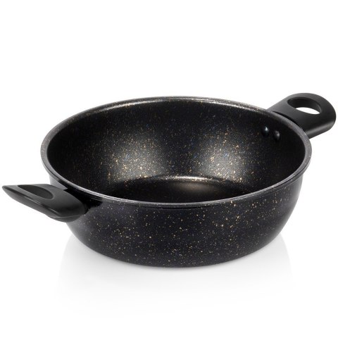 Garnek Granitowy Non-Stick do Gotowania Duszenia Czarny 2,7 L VILDE