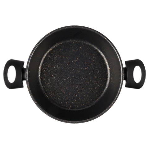 Garnek Granitowy Non-Stick do Gotowania Duszenia Czarny 2,7 L VILDE