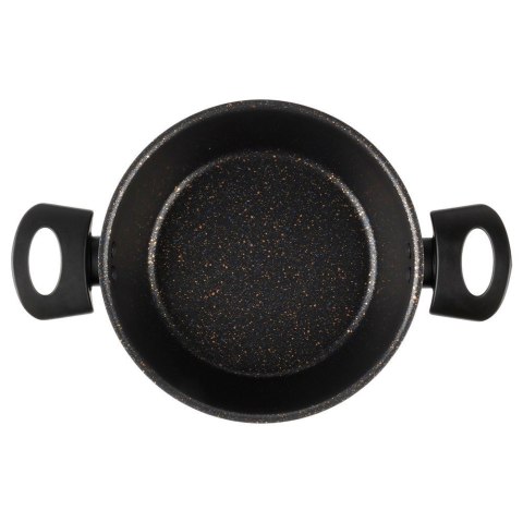Garnek Granitowy Non-Stick do Gotowania Duszenia Czarny 2 L VILDE