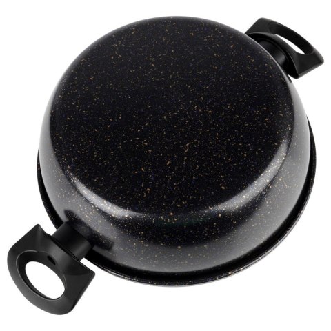 Garnek Granitowy Non-Stick do Gotowania Duszenia Czarny 2 L VILDE