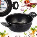 Garnek Granitowy Non-Stick do Gotowania Duszenia Czarny 2 L VILDE