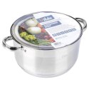 Garnek Stalowy z Pokrywką na Indukcję Miarka Inoxcellent 5,8 L 24 cm VILDE