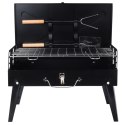Grill Węglowy Przenośny Składany Walizka z Przyborami 43 x 26 cm VILDE