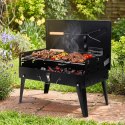 Grill Węglowy Przenośny Składany Walizka z Przyborami 43 x 26 cm VILDE