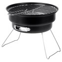 Grill Węglowy Przenośny Turystyczny Składany Czarny 46 x 22 cm VILDE