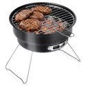 Grill Węglowy Turystyczny Przenośny Składany Okrągły Średnica 25 cm VILDE