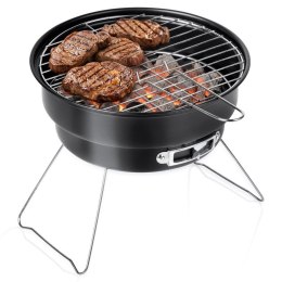 Grill Węglowy Turystyczny Przenośny Składany Okrągły Średnica 25 cm VILDE