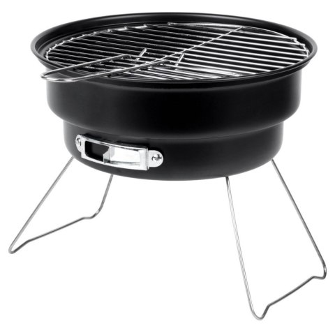 Grill Węglowy Turystyczny Przenośny Składany Okrągły Średnica 25 cm VILDE