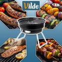 Grill Węglowy Turystyczny Przenośny Składany Okrągły Średnica 25 cm VILDE