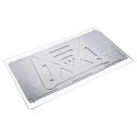 Grill Węglowy Turystyczny Przenośny Składany Płaski Stalowy 40 x 24 cm