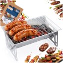 Grill węglowy stalowy składany 28x18x12 cm