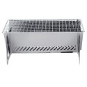 Grill węglowy stalowy składany 28x18x12 cm