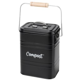 Kompostownik Kuchenny Pojemnik na Bio Odpady z Filtrem Węglowym 3.5L Black