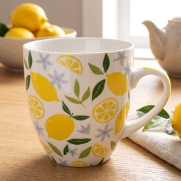 Kubek Porcelanowy XXL do Kawy Herbaty Duży w Cytryny 1 L ORION
